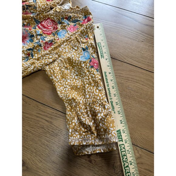 Savanna Jane Tunic Top 1X Embroidered Festival Boho Cottagecore Flare Sleeve - Picture 6 of 9